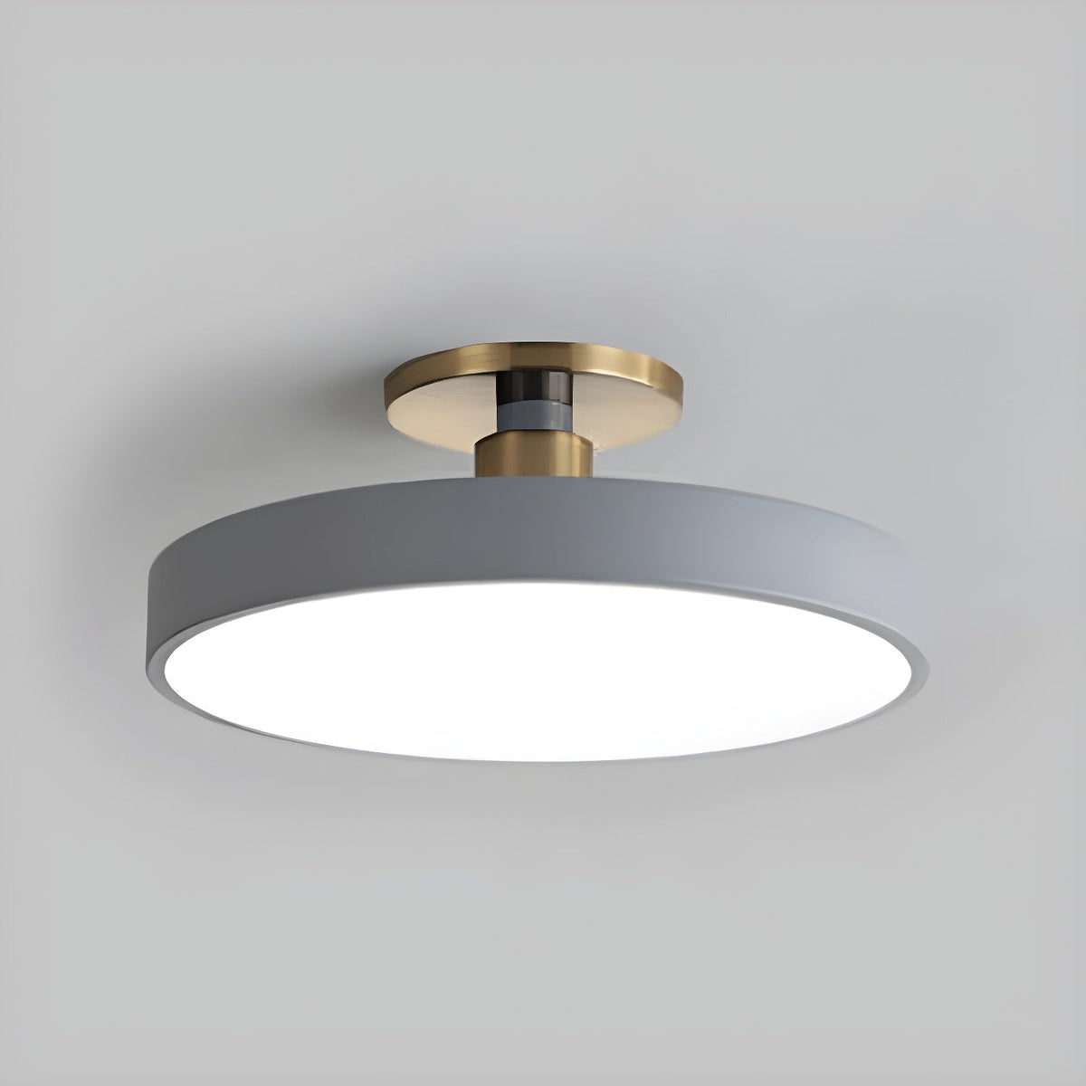 Round LED Flush Mount Ceiling Light - Modern Iron & Acrylic - Stylish Home Lighting - Image 7