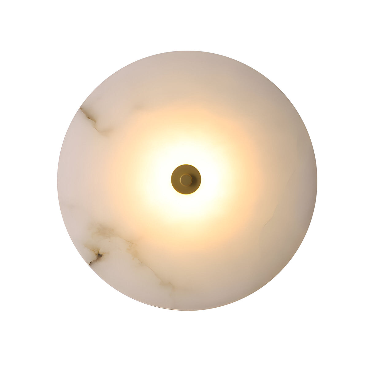 Round Marble Wall Light - Modern Minimalist LED Sconce - Image 1
