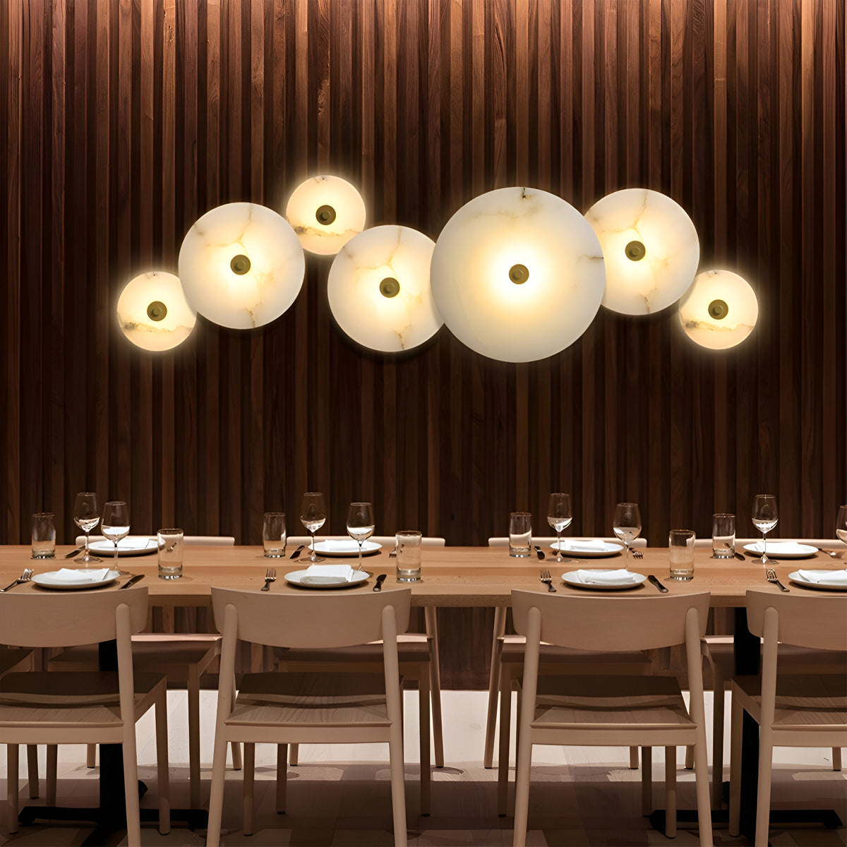 Round Marble Wall Light - Modern Minimalist LED Sconce - Image 5