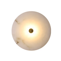 Round Marble Wall Light - Modern Minimalist LED Sconce