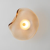 Sculptural Glass Wall Lamp - Modern LED Wall Light - Stylish Interior Lighting