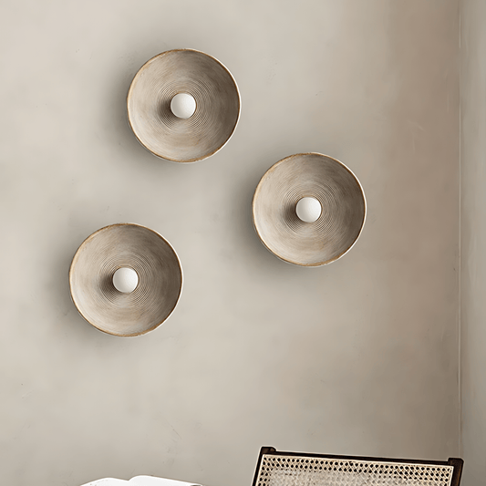 Sculptural Wooden Wall Lamp - Minimalist Design - Modern Wall Sconce - Image 1