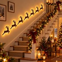 Self-Adhesive 3D LED Christmas Wall Decorations
