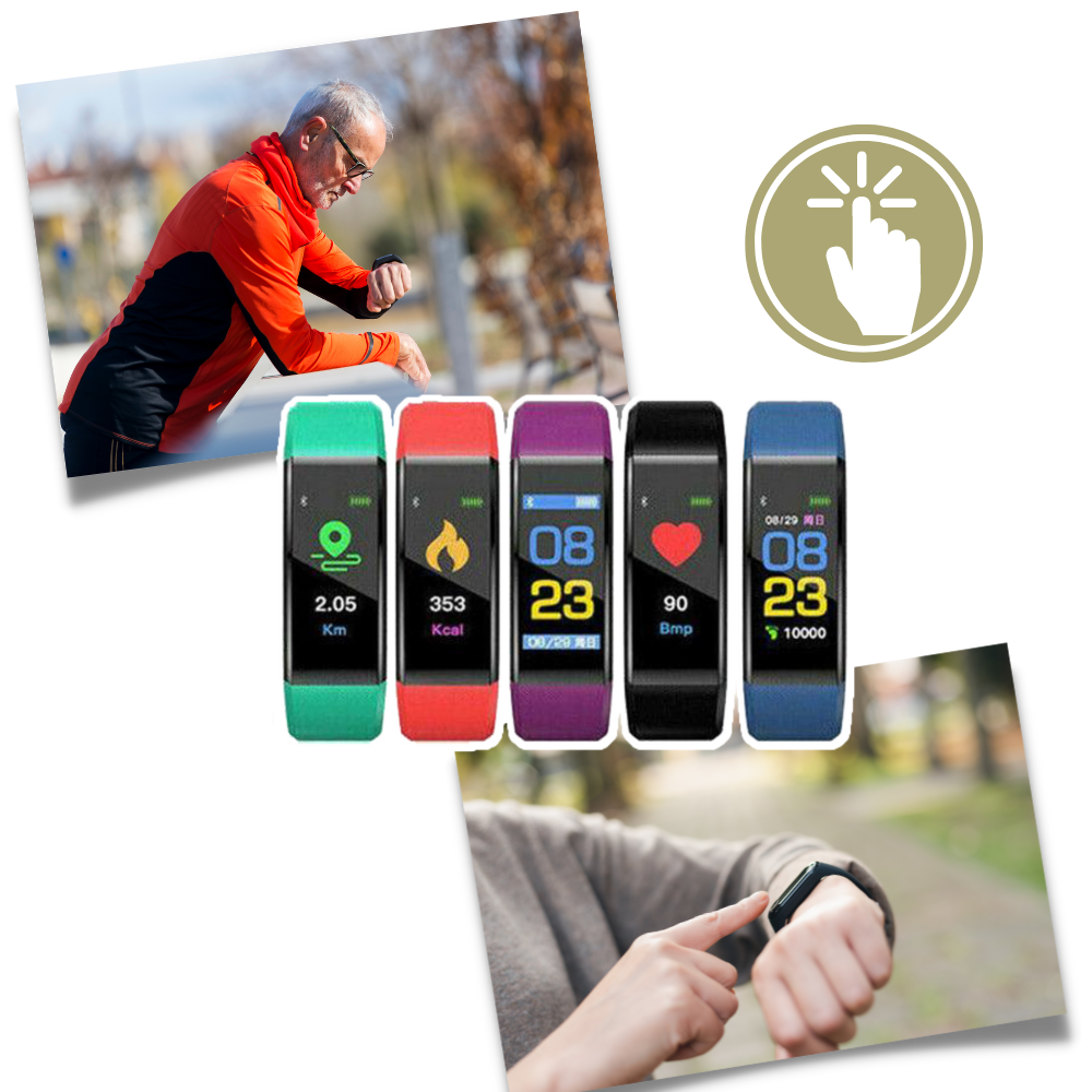 Seniors' Smartwatch with Health Monitor and Fitness Features