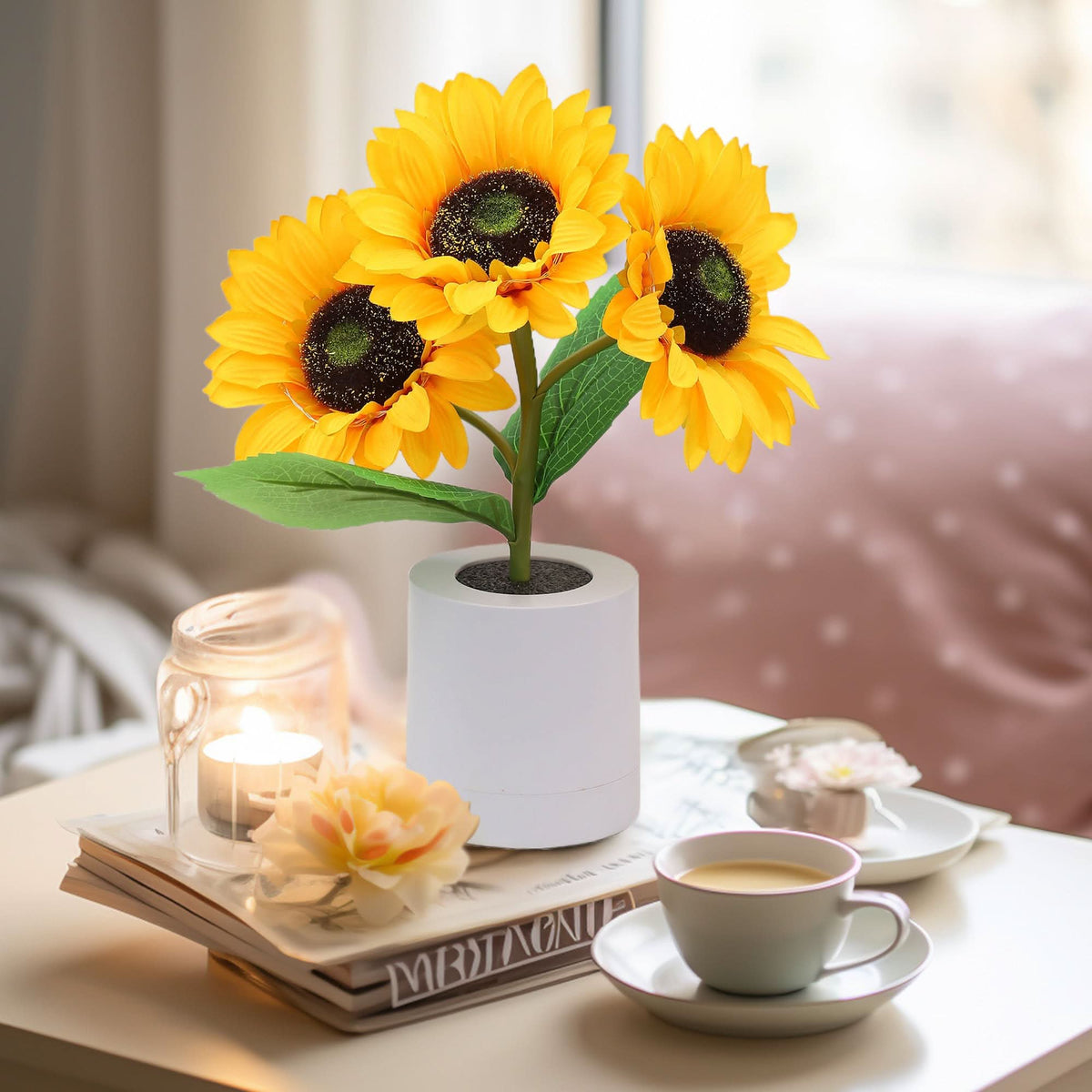 Shimmering Sunflower LED Table Lamp