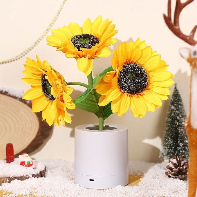 Shimmering Sunflower LED Table Lamp