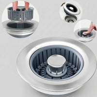 Sink Drain Strainer with Anti-Clogging Basket