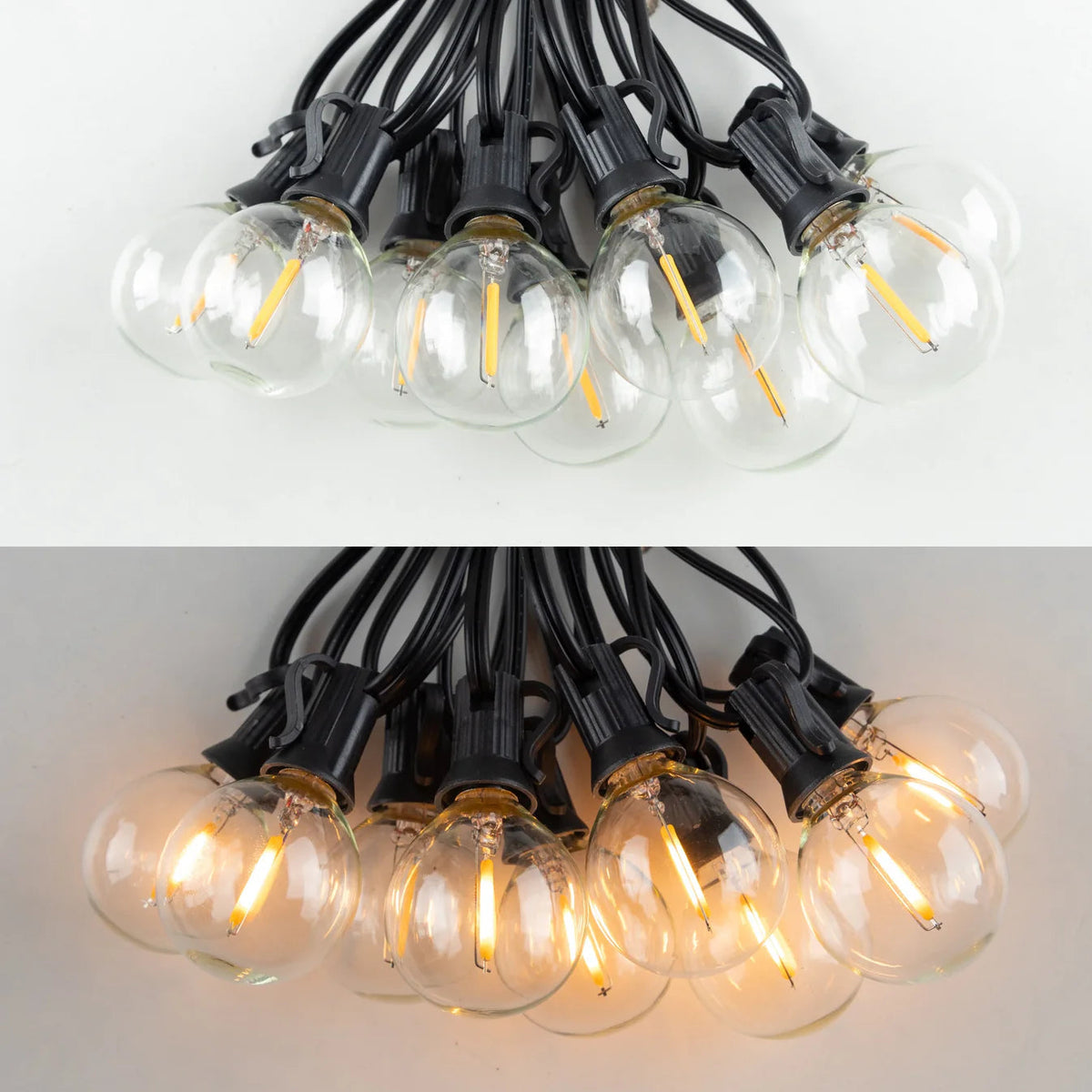 Solar Powered String Lights - Edison Style Bulbs - Outdoor Patio Lighting - Image 4