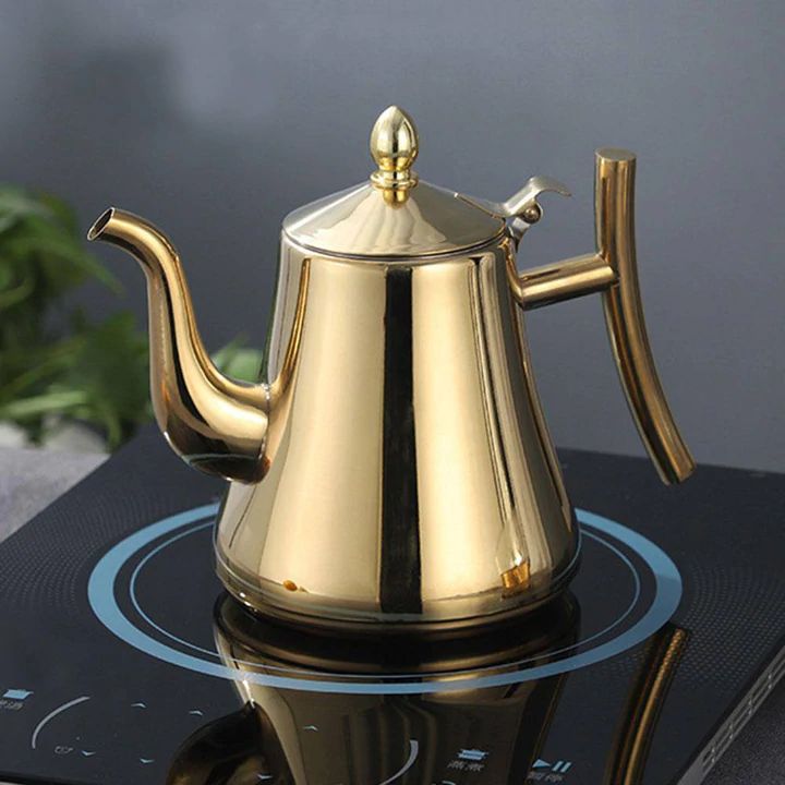 Stainless Steel Gooseneck Kettle - Induction Compatible - Modern Kitchenware - Image 1