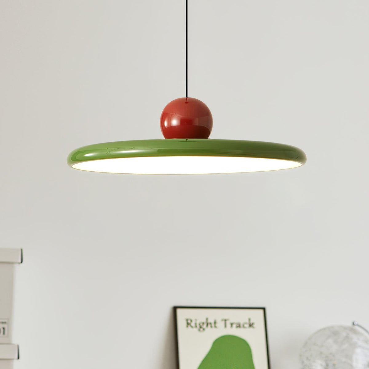Stylish Disc Pendant Light - Iron & Acrylic - LED Plug-in Modern Lighting - Image 5