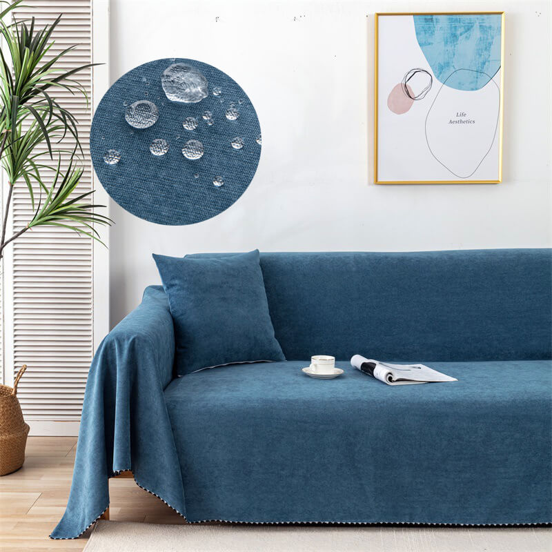Stylish Sofa Cover Throw - Polyester Blend - Non-Slip Furniture Protector - Image 1