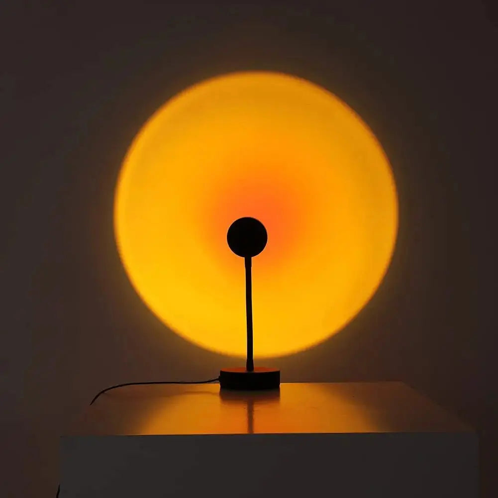 Sunset Projection Lamp - LED Mood Lighting with Remote - Modern Decor - Image 1