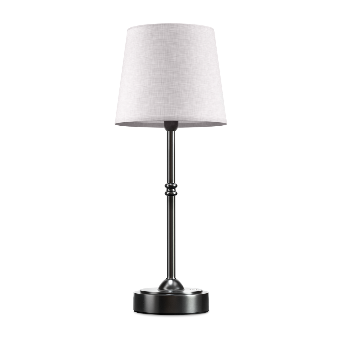 Table Lamp - Stylish Bedside Lamp - Metal & Fabric Shade - Modern Design - Image 6