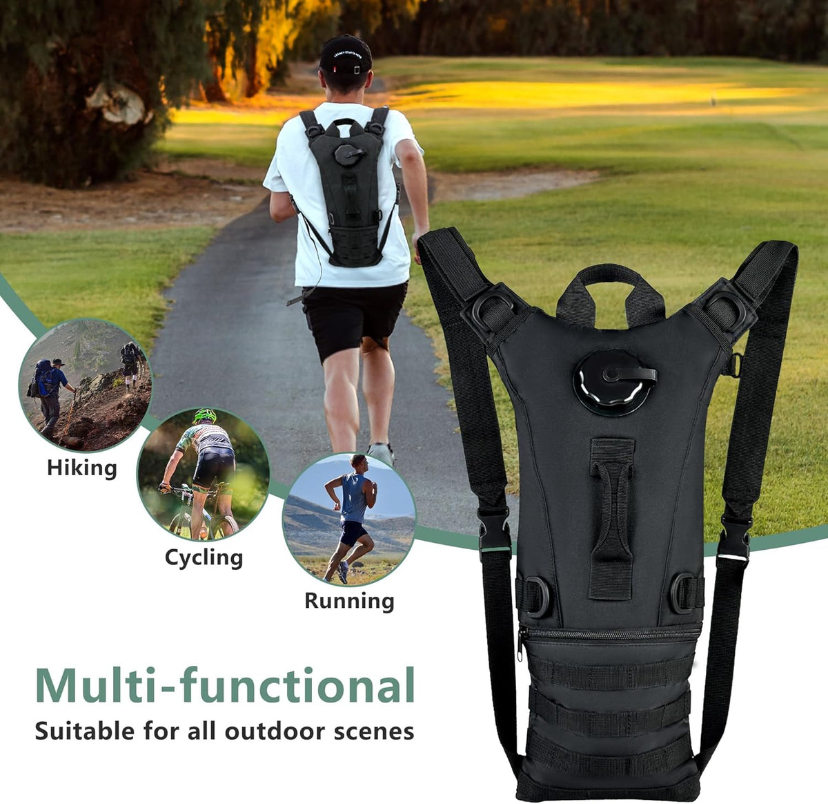 Tactical Hydration Pack with 3L Bladder