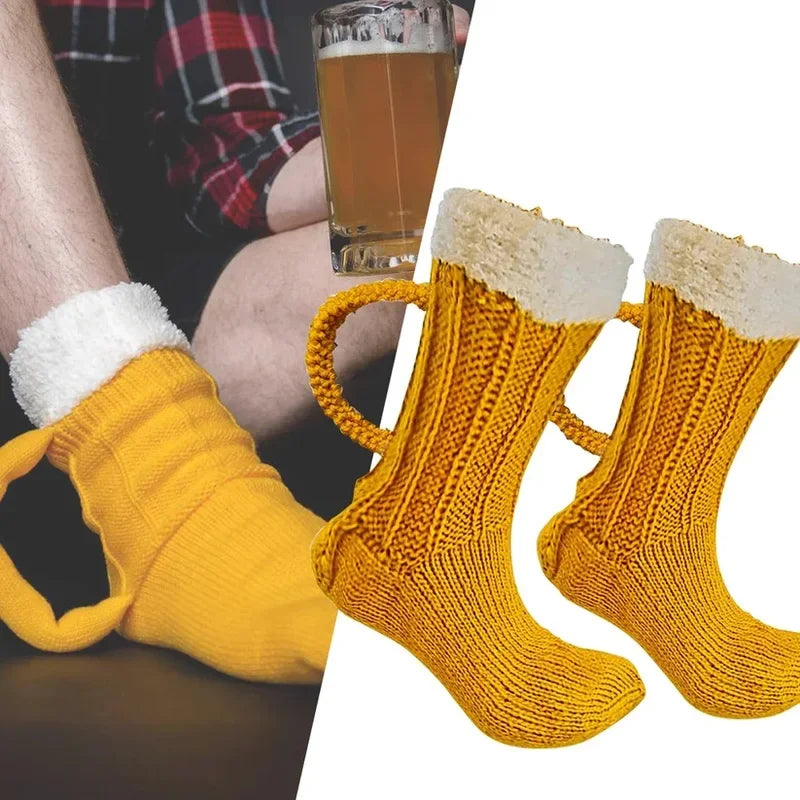 Unisex Beer Mug Socks – Oktoberfest 2026 Foam Socks