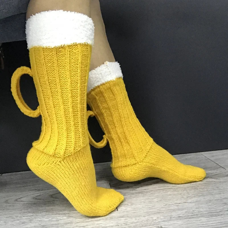 Unisex Beer Mug Socks – Oktoberfest 2026 Foam Socks