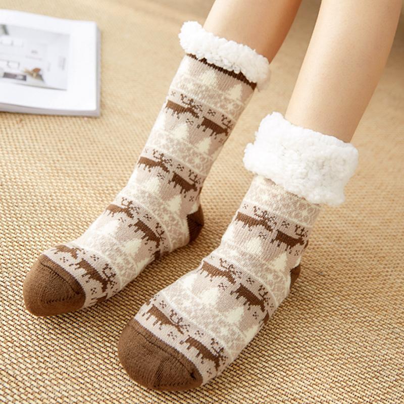 Unisex Slipper Socks with Non-Slip Sole – Warm and Cosy
