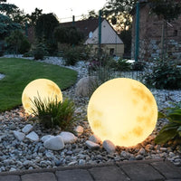 USB Rechargeable Moon-Shaped Outdoor Garden Lamp