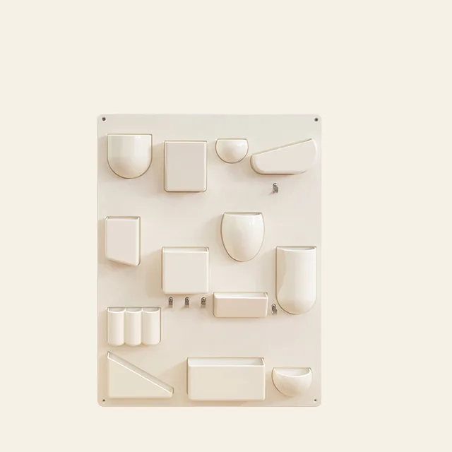 Versatile Wall Organiser Rack - Contemporary Home Decor - Plastic Panel 68 x 52 cm - Image 1