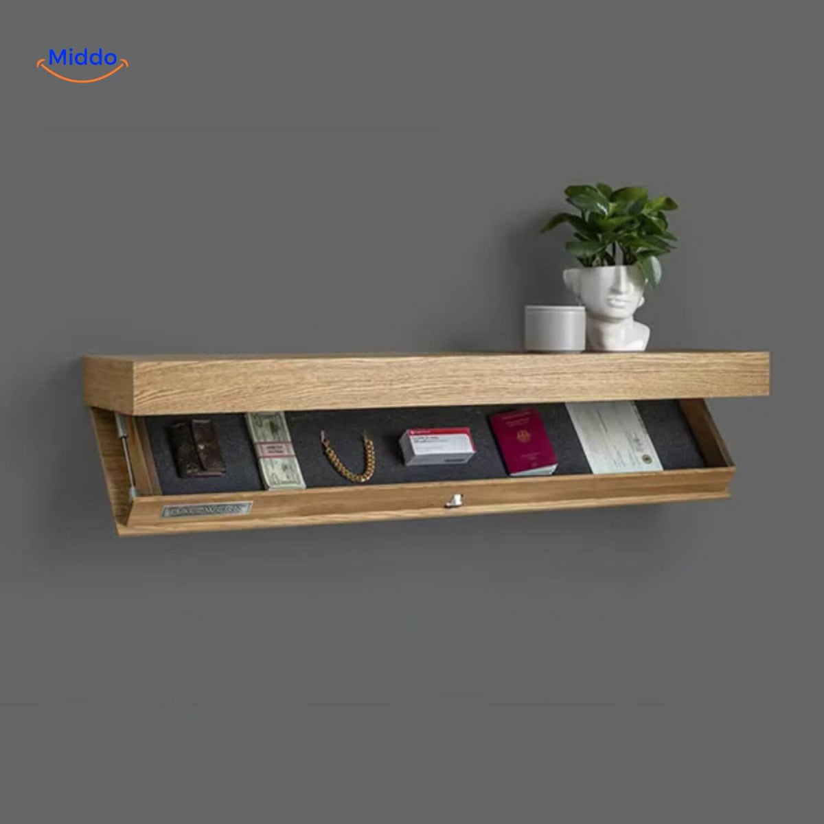 Vinaluxe Shelf | Floating Wall Shelf with Modern Look & Smart Storage