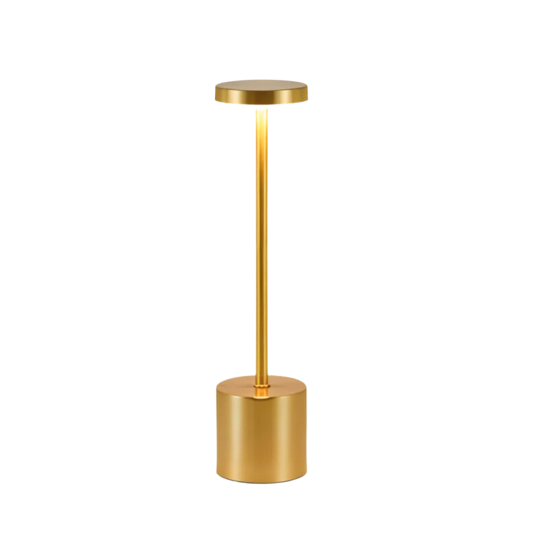 Wireless Table Lamp - Modern Metal Bedside Light - Adjustable Brightness - Image 3