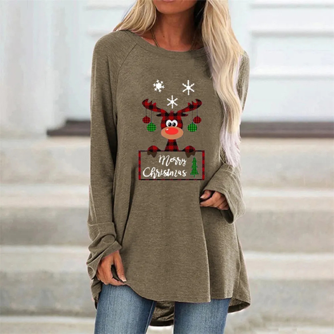 Women's Festive Long Warm Knit Sweater