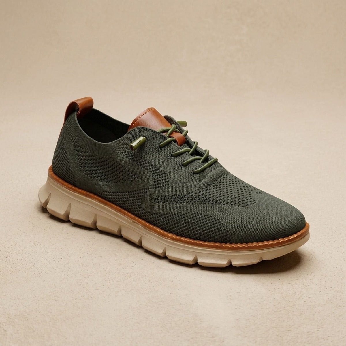 Women's Orthopedic Lace-Up Knit Sneakers with Arch Support