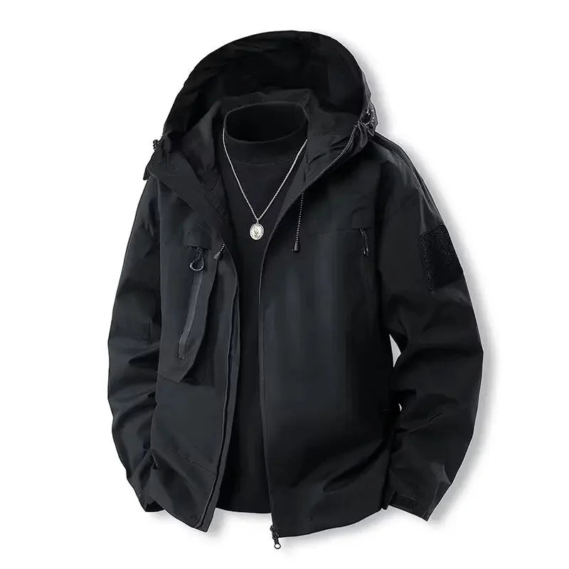 Women's Water-Resistant Hooded Softshell Zip-Front Jacket