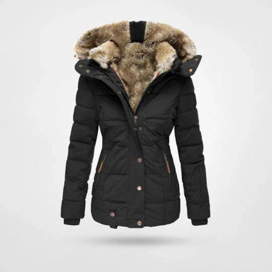 Women's Winter Jacket | Lined Hood & Double Closure