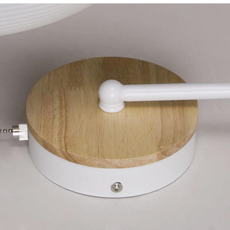 Wooden Accent Wall Light with Pull Switch - Nordic Style - Dome Shade - Image 4