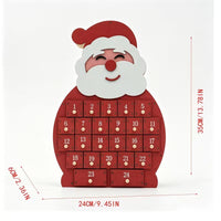 Wooden Christmas Advent Calendar with 24 Drawers