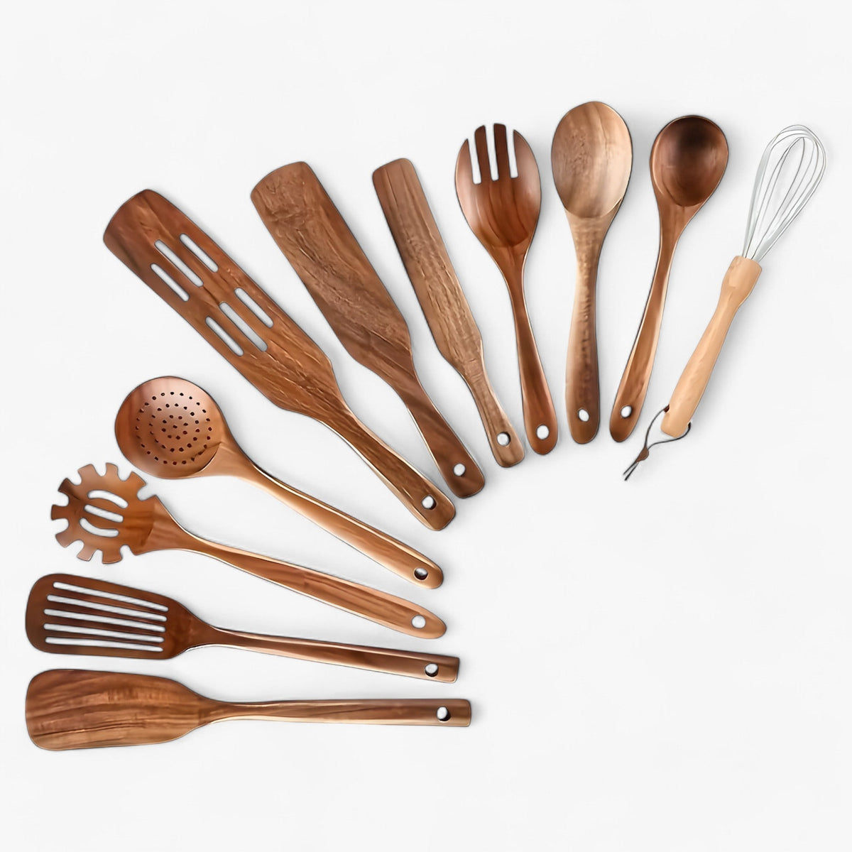 Wooden Kitchen Utensil Set - Acacia Wood - Cooking Tools - Image 5