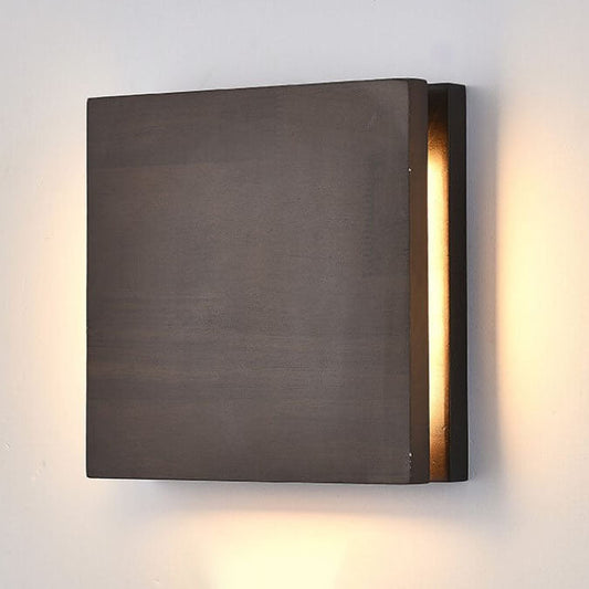 Wooden LED Wall Sconce - Modern Geometric Wall Light - Stylish Indoor Lighting - Image 1
